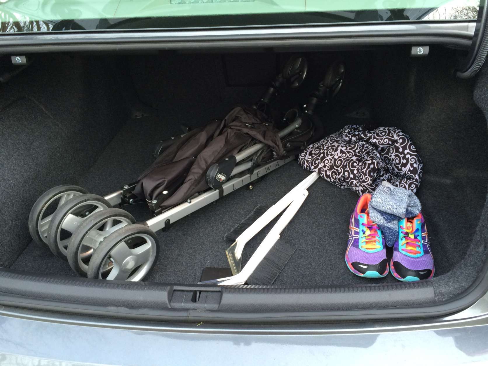Mike Parris said the Volkswagen Passat has a lot of room in the trunk. (WTOP/Mike Parris) 