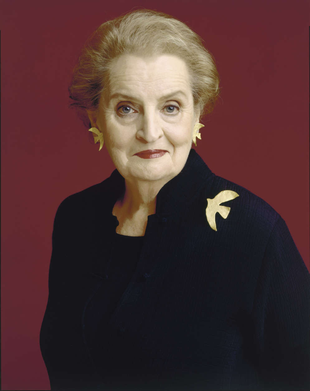 Timothy Greenfield-Sanders created this portrait of Madeline Albright using inkjet print in 2005. (Courtesy National Portrait Gallery)