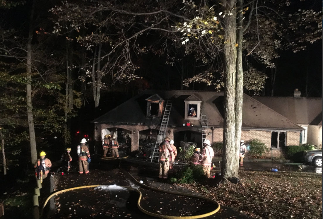 The fire that injured two in Montgomery County Thursday has been deemed accidental. (WTOP/Mike Murillo)