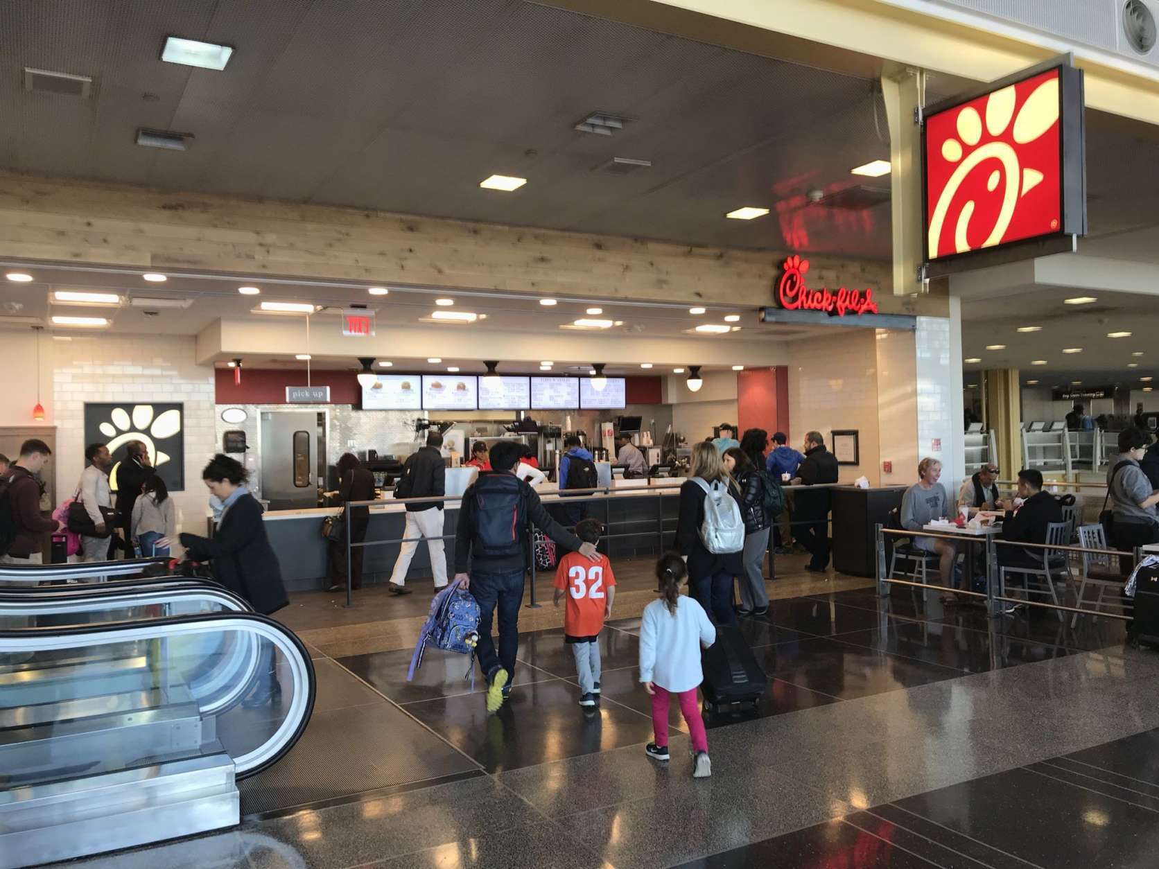 Chick-fil-A is one of the new food offerings at Reagan National Airport. (WTOP/Michelle Basch)