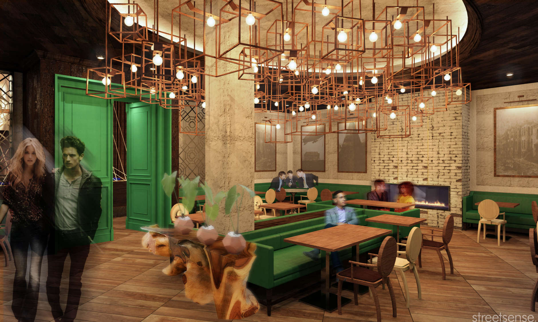 Isabella Eatery also features a private dining area. (Rendering courtesy Mike Isabella Concepts/Streetsense)