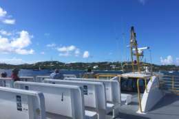 Regular ferry service to Cruz Bay has been fully restored. (WTOP/Jeff Clabaugh)