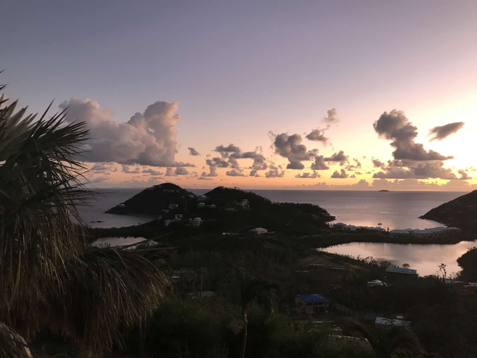 Despite the damage, St. John's sunsets are still amazing. (WTOP/Jeff Clabaugh)