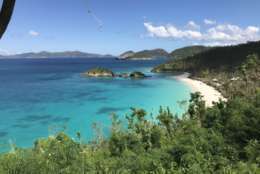 The beach at Trunk Bay, St. John, U.S. Virgin Islands. (WTOP/Jeff Clabaugh)