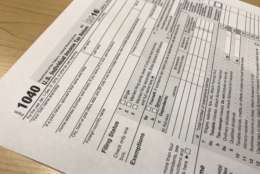 The IRS says people who prepay property taxes may still face a $10,000 cap. (WTOP/Neal Augenstein)