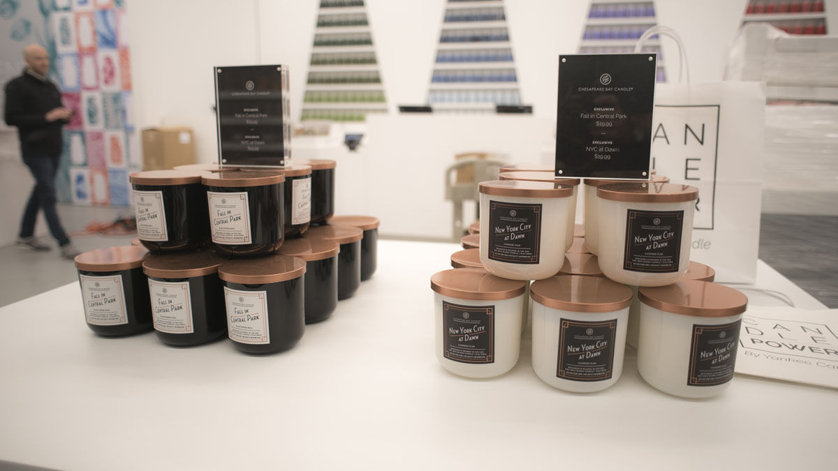 To mark the pop-up opening, the company has created signature scents, such as "Fall in Central Park" and "New York City at Dawn." (Courtesy Chesapeake Bay Candle)