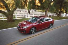 The Subaru Imprezza is considered a top choice for safety by the IIHS. (Courtesy Subaru)