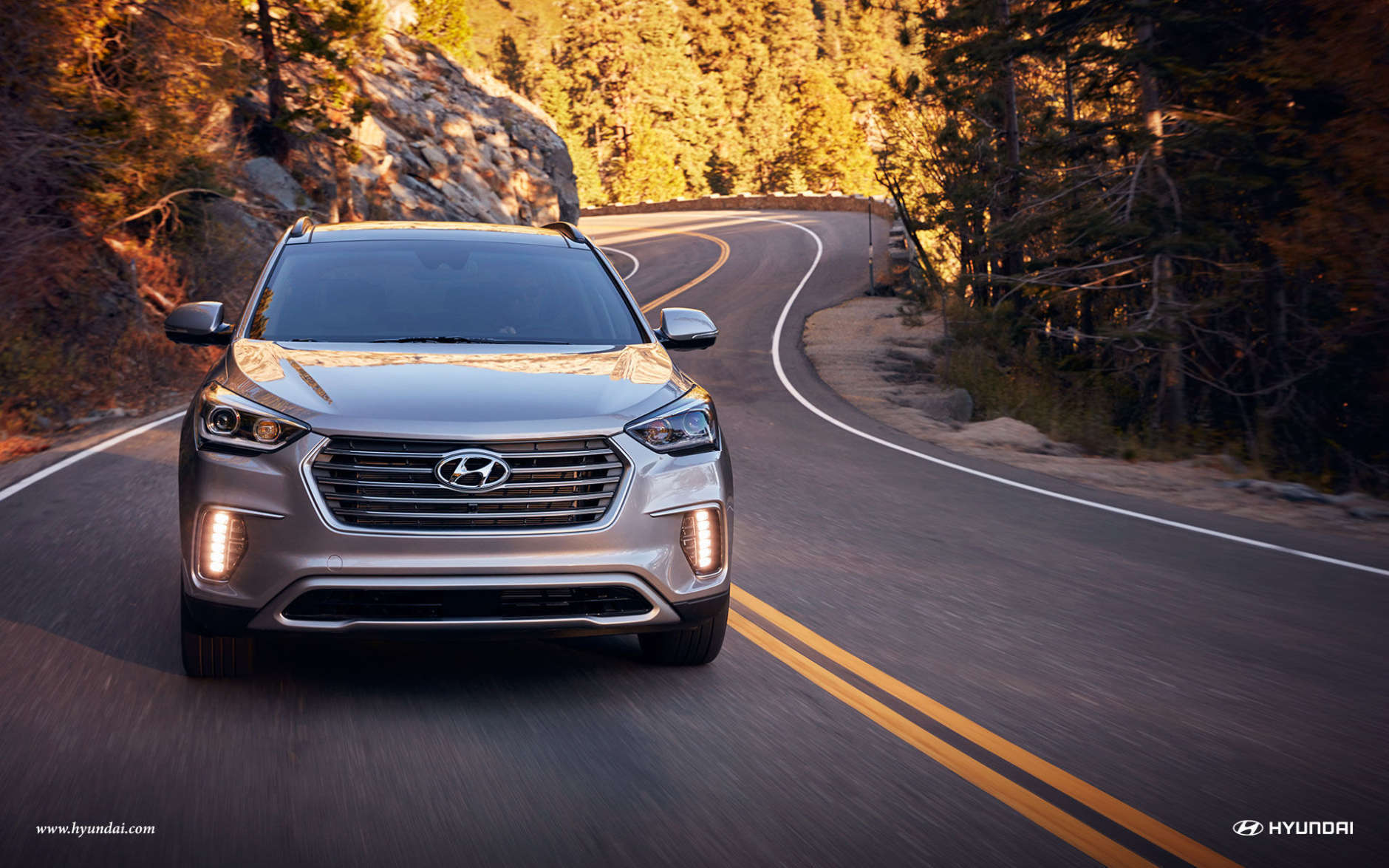 In its recall announced Saturday, Hyundai says some of Santa Fe vehicles are at risk for the steering wheel breaking away from the steering column. Roughly 43,900 vehicles are included in Hyundai's recall.(Courtesy Hyundai)