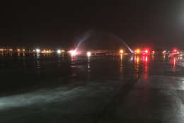 The remains of Howard Bean arrive at BWI Marshall Airport the night of Tuesday, Dec. 5,
 2017. (Courtesy Tim Sova Sr.)