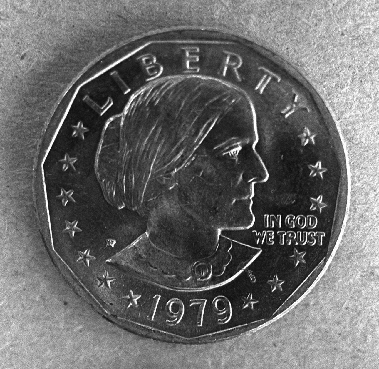 16 years after the government stopped minting the unpopular Susan B. Anthony dollar, seen in this 1979 file photo, stocks of the coin are running low and the Clinton administration says it's open to considering a new dollar coin. "As the Susan B. Anthonys run out, we may very well need to have new dollar coins,'' Treasury Secretary Robert Rubin said, Thursday, March 6, 1997. (AP Photo/Gene Puskar)