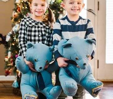 Fallen DC officer’s uniform made into bears for his kids