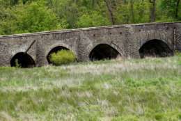 View of Goose Creek Bridge, among the oldest in the Commonwealth of Virginia, which was featured prominently during the Battle of Upperville. In June 21, 1863, the Upperville Battlefield laid witness to a significant cavalry and artillery fight across the historic Goose Creek Bridge (Courtesy Civil War Trust).