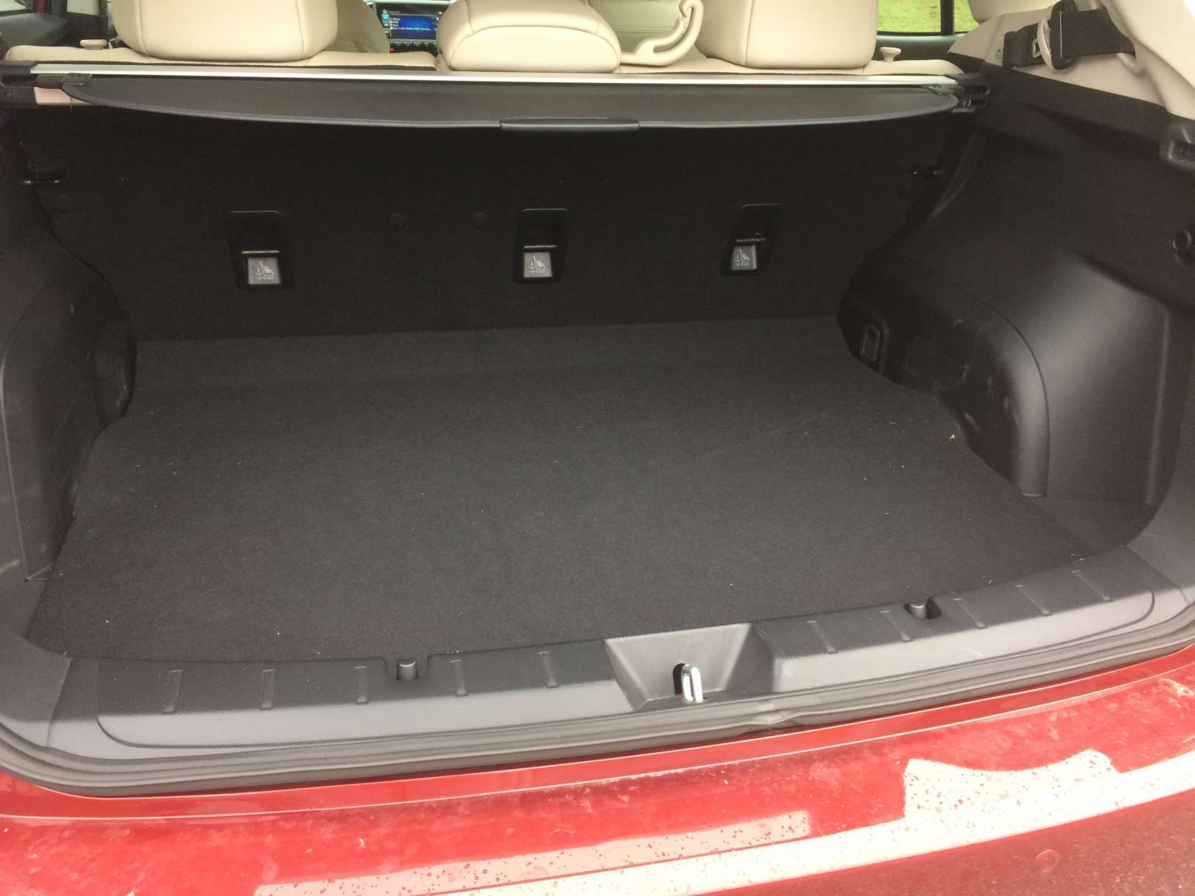 Cargo space is also generous for the class and a benefit for choosing the hatch over a sedan.  (WTOP/Mike Parris) 