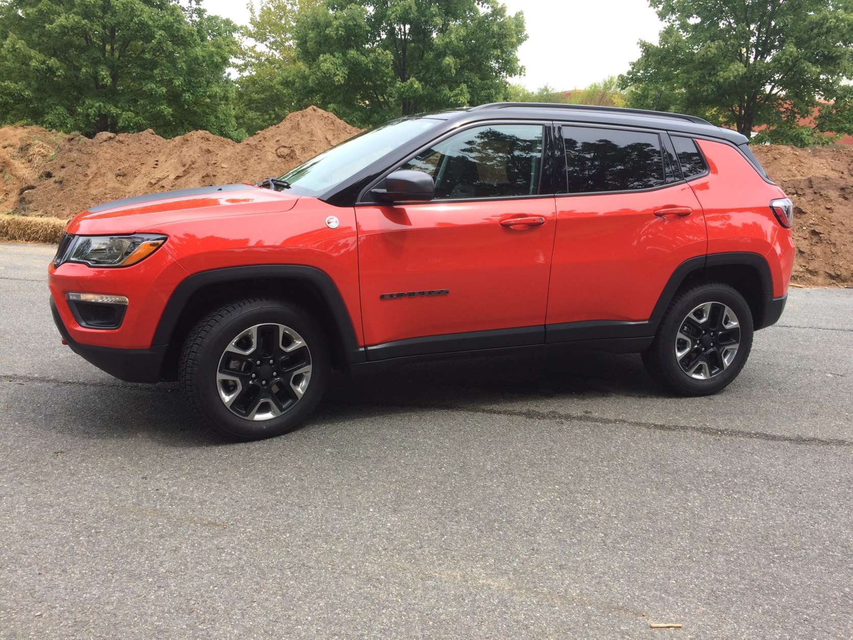 This is called the Trailhawk so this is off-road ready, and it could put other compact crossovers to shame. There is an off-road suspension and skid plates to protect the underside when you tackle the trail.(WTOP/Mike Parris)