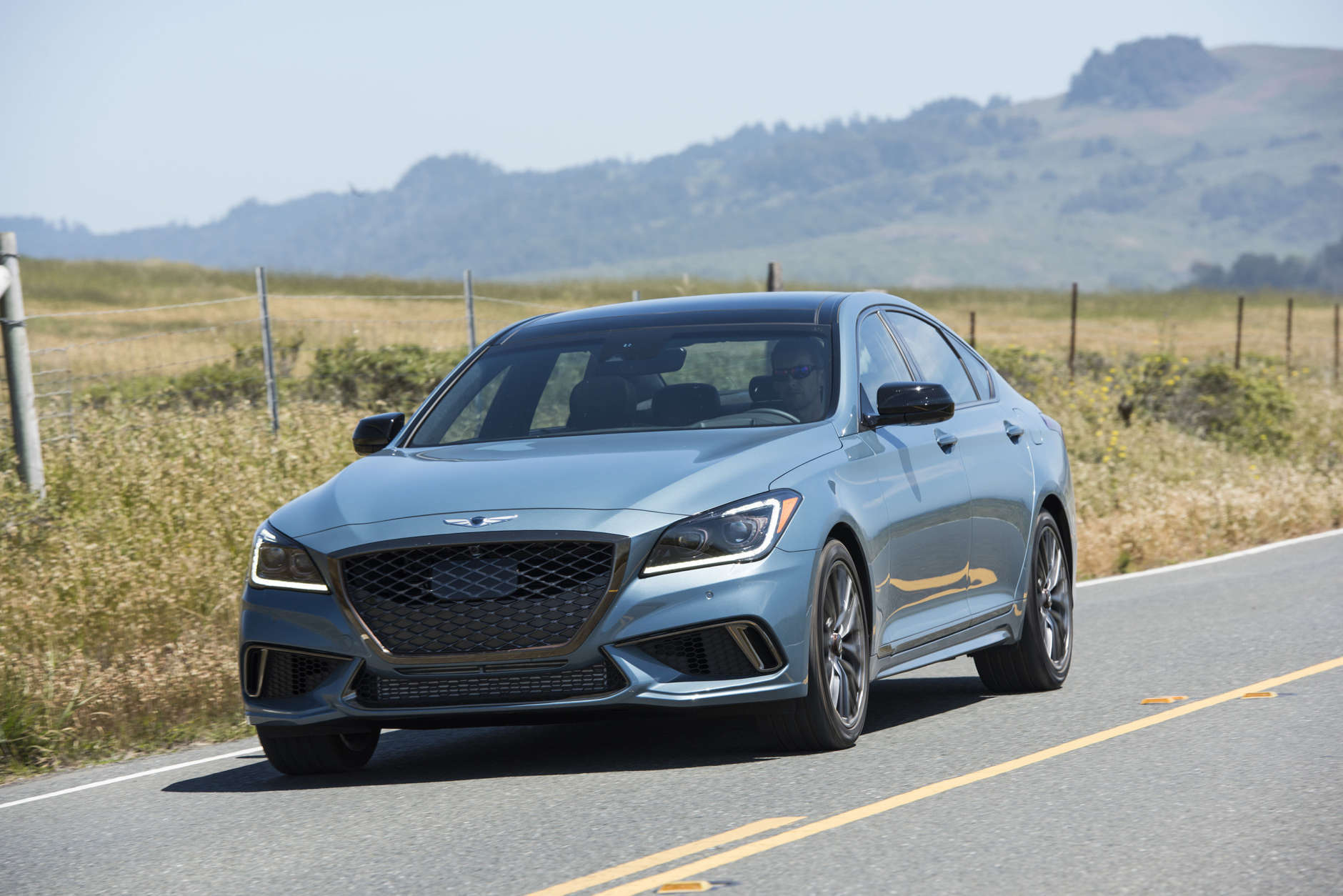In the large luxury cars class, the Genesis G80 nabbed a Top Safety Pick+ award. (Courtesy Genesis)