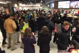 Customers pack into the new Wawa in D.C. (WTOP/Kristi King)