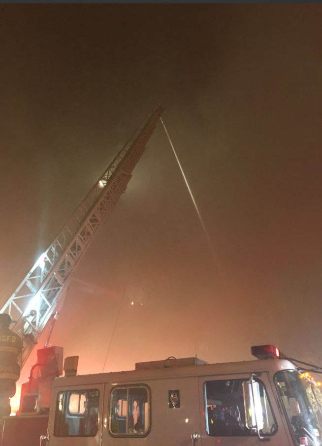 D.C. firefighters battled a fire on 18th Street NW in the Adams Morgan neighborhood on Friday, Dec. 22, 2017. (Courtesy D.C. Fire and EMS)