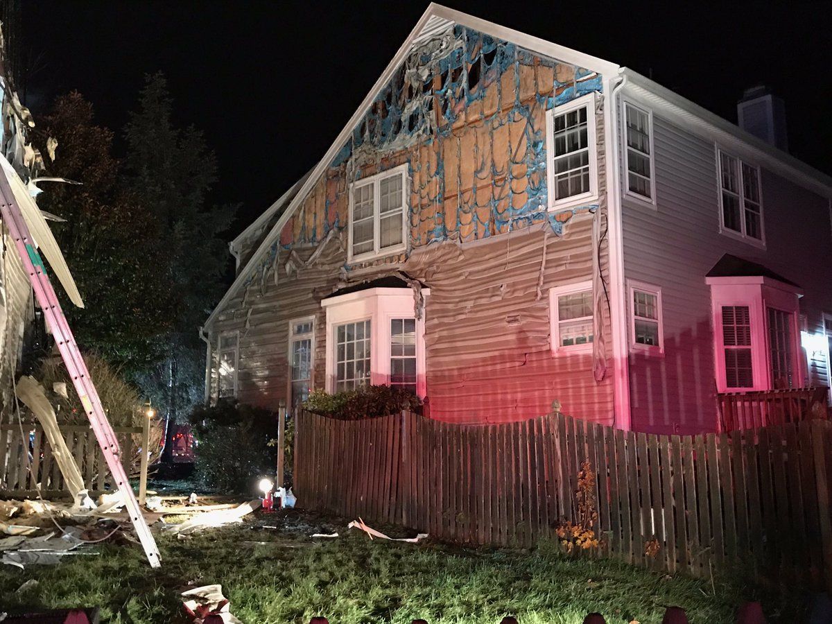 Even though firefighters from the Ashburn station got there in just two minutes, the home was a total loss with an estimated $475,000 worth of damages. (Courtesy Loudoun County Fire and Rescue)