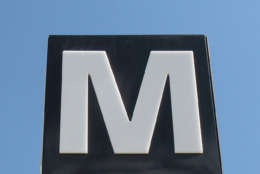 Generic image of a Metro pole. (WTOP/Amanda Iacone)