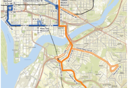 Proposed changes to the Navy Yard - Skyland route. (Courtesy DDOT)
