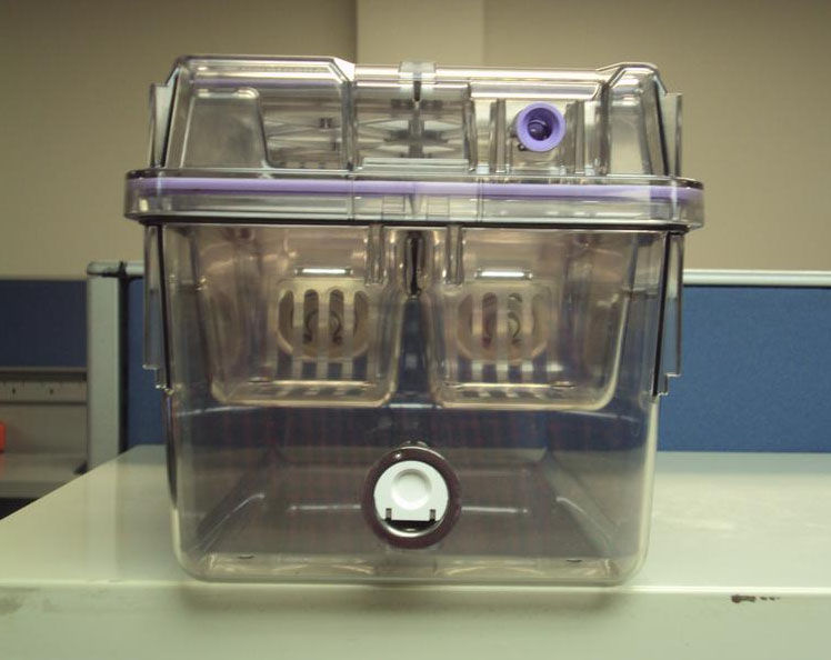 Rat chambers are exactly what they sound like. The Lafayette Instrument company, which makes lab euipment, describes says the chambers, complete with scurry rat activity wheels" are designed to study "long-term circadian rhythm and general activity studies" in rats. (GSAAuctions.gov)