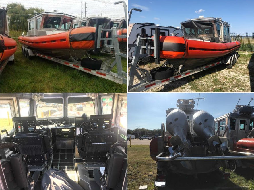 A four-person former Coast Guard search-and-rescue vehicle. Bidding last month reached more than $56,000 dollars. (GSAAuctions.gov)