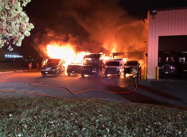 No injuries were reported in the fire, authorities say. (Courtesy Frederick County Fire and Rescuse)