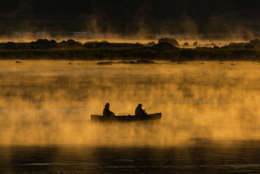 Fishermen on a misty fall morning by Nikunj Patel. (Courtesy of Maryland Department of Natural Resources)