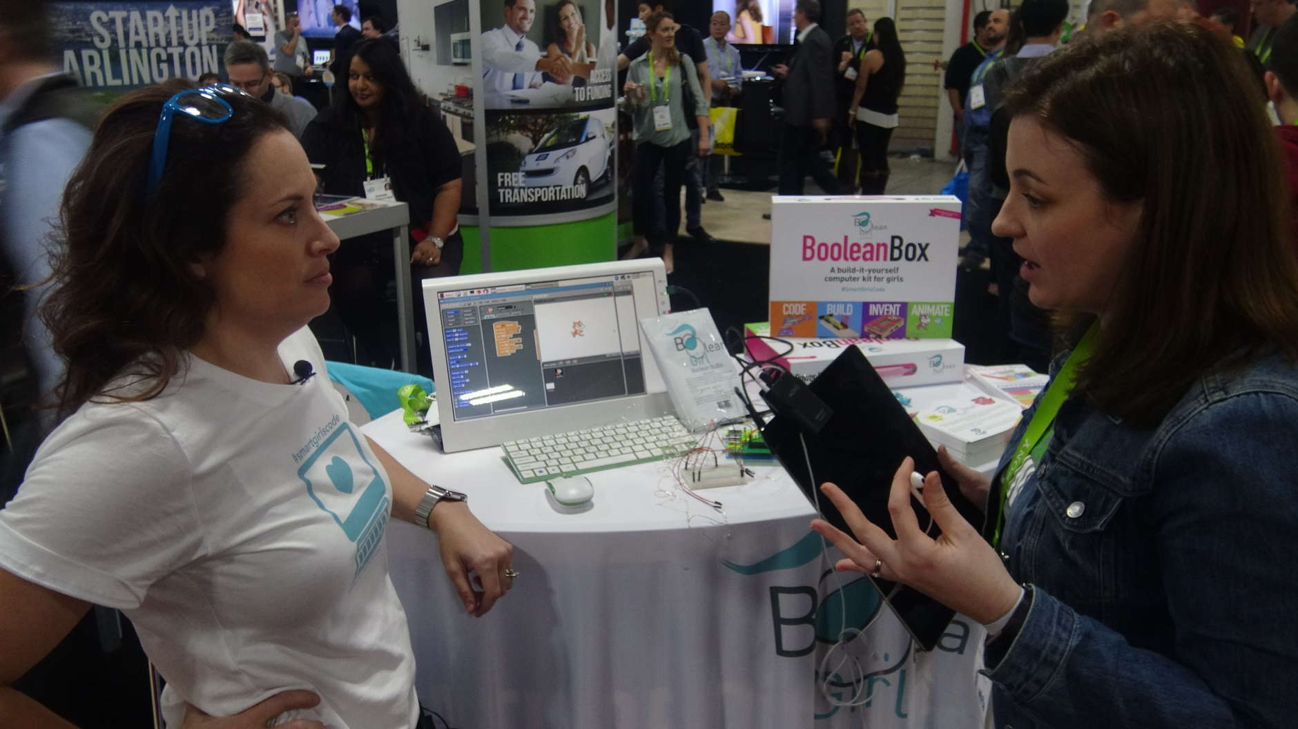 For Ingrid Sanden, co-owner of Boolean Girl — a company that teaches girls how to code and build their own PCs — the AED program is more about how the county might potentially integrate her company more deeply in the community. (Courtesy Kenny Fried)
