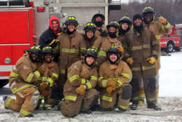 Recruits at D.C. Fire's Training Academy were still enthusiastic despite the cold and snow. (Courtesy D.C. Fire and EMS)