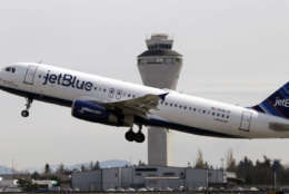 JetBlue wound up rounding out the bottom of the list. The airline came in last in on-time arrivals and extreme delays and ranked seventh in canceled flights and two-hour tarmac delays. McCarthy said some of the problems the airline had could be attributed to the poor weather and the fact the airline ran a lot of relief missions in Puerto Rico and the Carribean following a series of hurricanes that hit the area. (AP Photo/Elaine Thompson, File)