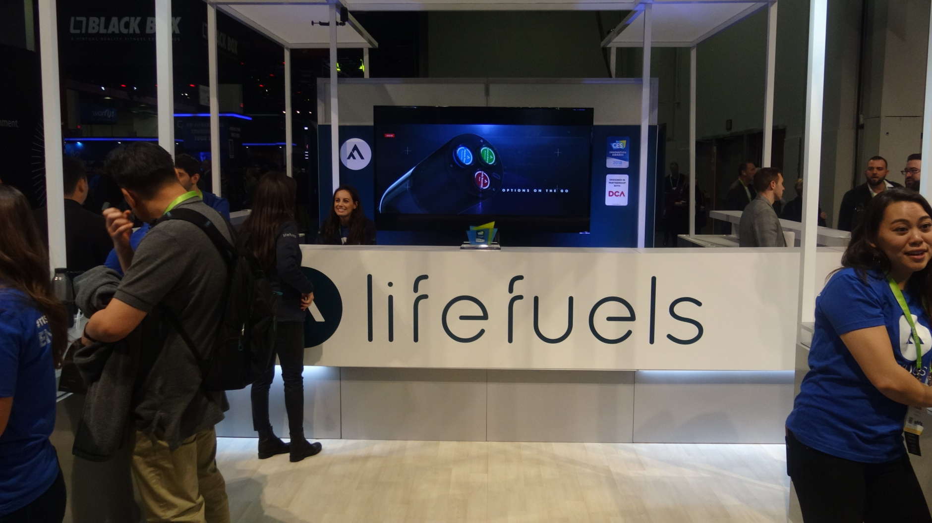 The Reston-based company LifeFuels has won 12 innovation and corporate awards since they launched their concept two years ago. (WTOP/Steve Winter)