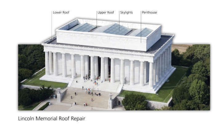 Lincoln Memorial to stay open during roof, marble repairs | WTOP