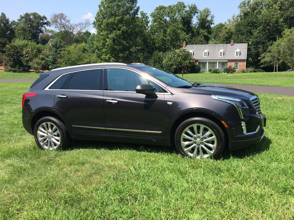 The new XT5 also has some neat styling on the side of the car with body lines that eschew the normal bland styling by adding cool shapes. (WTOP/Mike Parris)