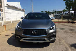 The exterior styling is also all Infiniti with more edgy styling, more curves and interesting shapes. (WTOP/Mike Parris)