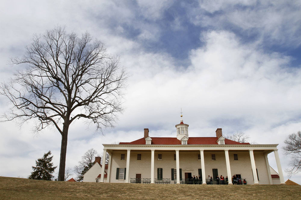 This Feb. 20, 2011 file photo shows Mount Vernon, the home of America's first president, Gen. George Washington in Mt. Vernon, Va. (AP Photo/Jacquelyn Martin)