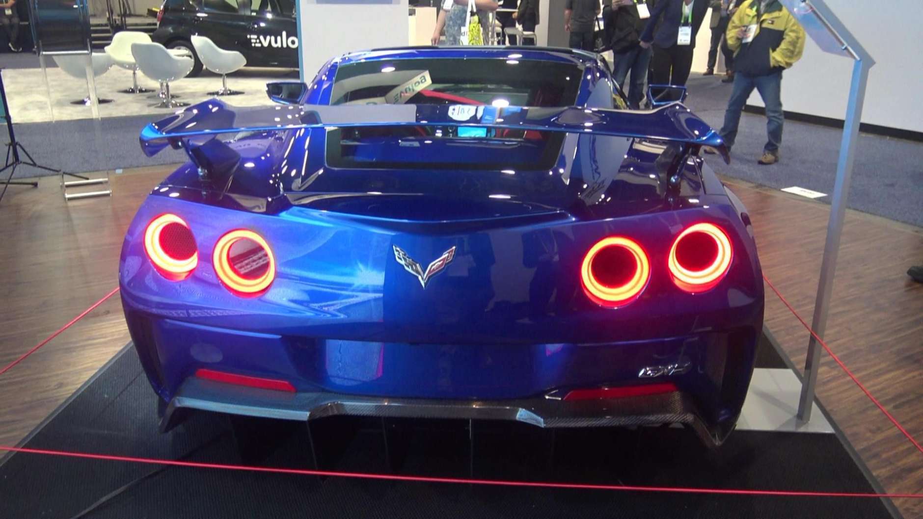 The electric Corvette was showcased at the 2018 CES in Las Vegas.(Courtesy Kenny Fried)