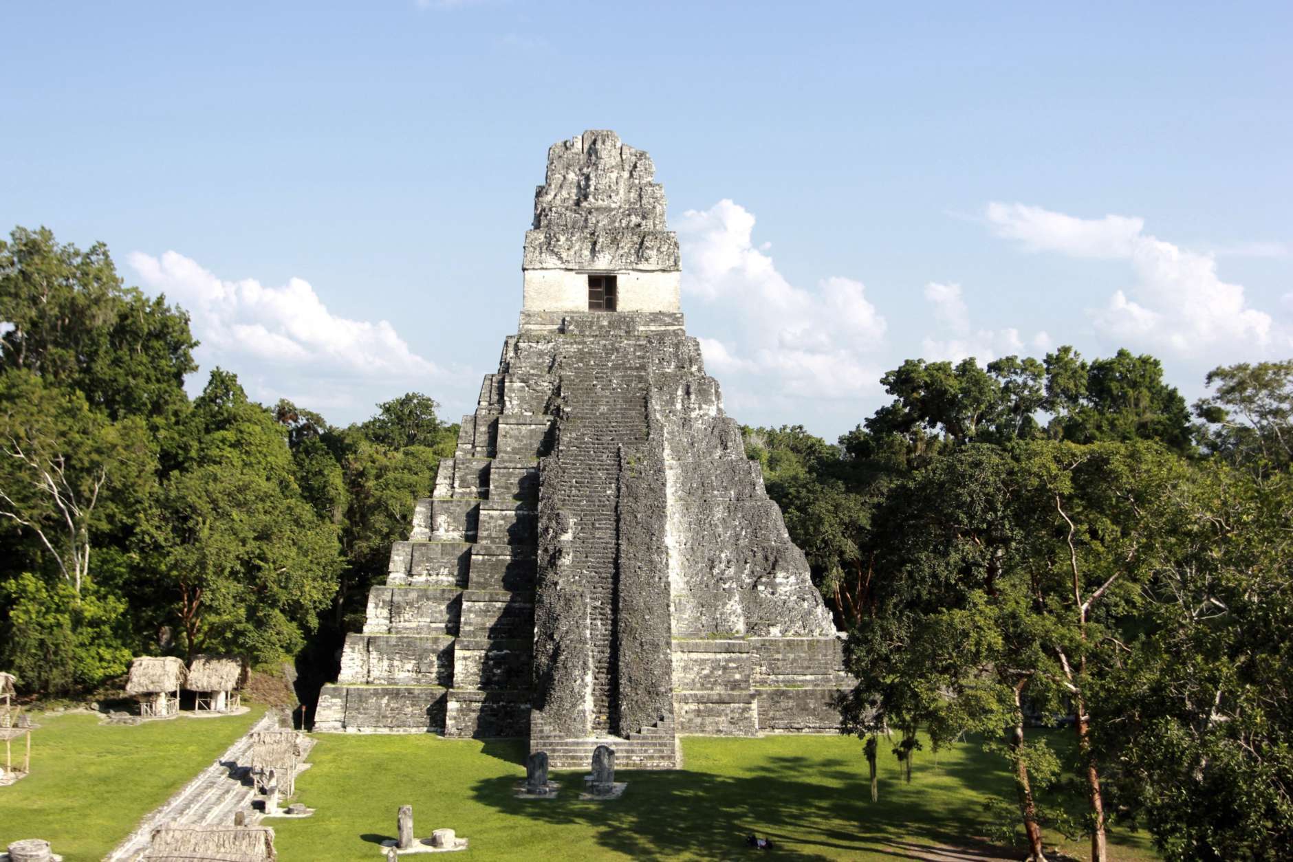 In this photograph taken Dec. 6, 2016, Temple I, also known as Temple of the Great Jaguar, is seen during a sunny day in northern Guatemala's Tikal National Park. The sprawling park in northern Guatemala is one of the country's top travel attractions, showcasing the Mayan civilization's engineering feats. (AP Photo/Manuel Valdes)