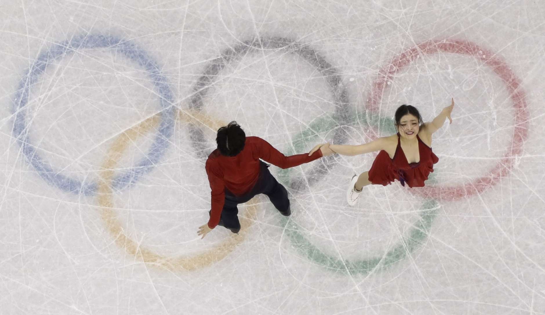 Maia Shibutani and Alex Shibutani of the United States perform during the ice dance, free dance figure skating final in the Gangneung Ice Arena at the 2018 Winter Olympics in Gangneung, South Korea, Tuesday, Feb. 20, 2018. (AP Photo/Morry Gash)