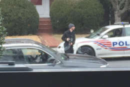 Police investigating the scene of one of the 47 break-ins in the Sheppard Park neighborhood. (Courtesy D.C. Resident)