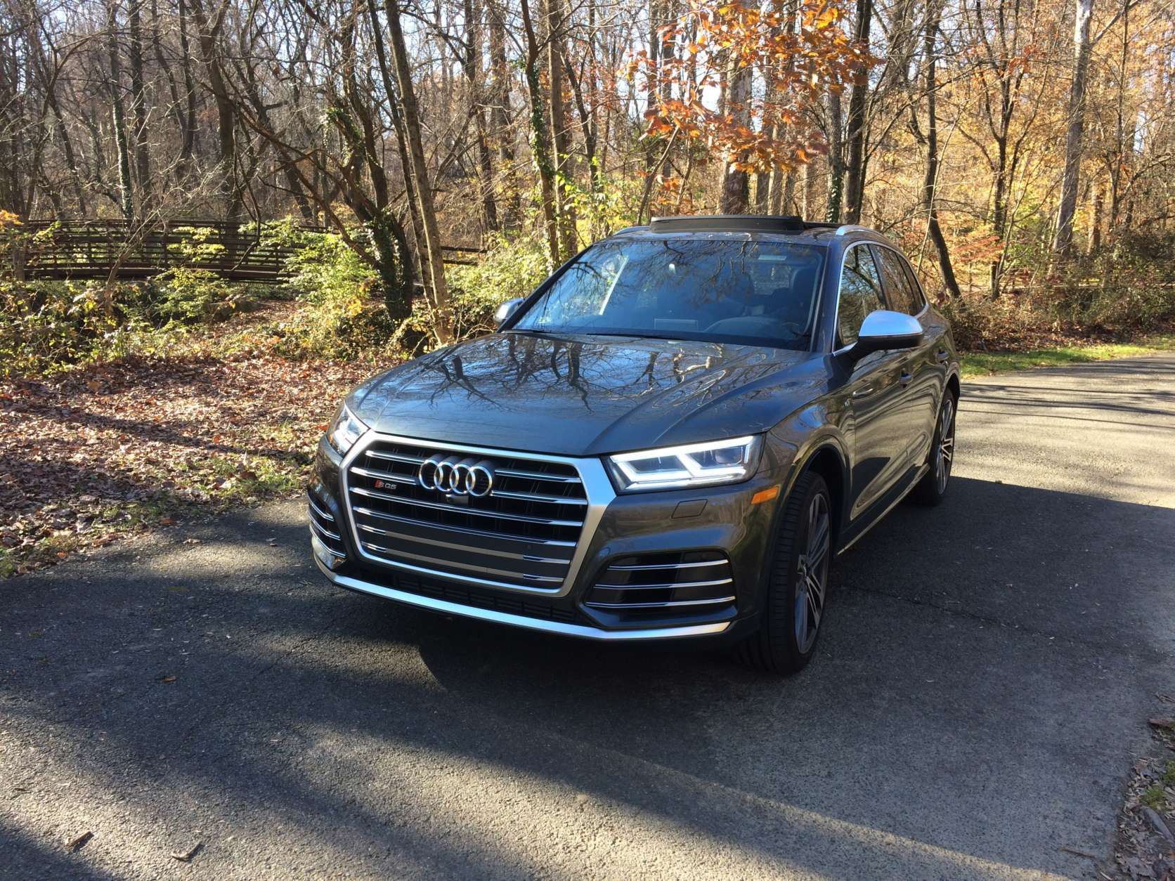 Car Guy Mike Parris said the latest Audi SQ5 combines a sporty driving machine with a crossover. The added comfort and technology makes it a better all-around crossover with a bit more fun. (WTOP/Mike Parris) 