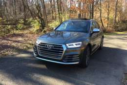 Car Guy Mike Parris said the latest Audi SQ5 combines a sporty driving machine with a crossover. The added comfort and technology makes it a better all-around crossover with a bit more fun. (WTOP/Mike Parris) 