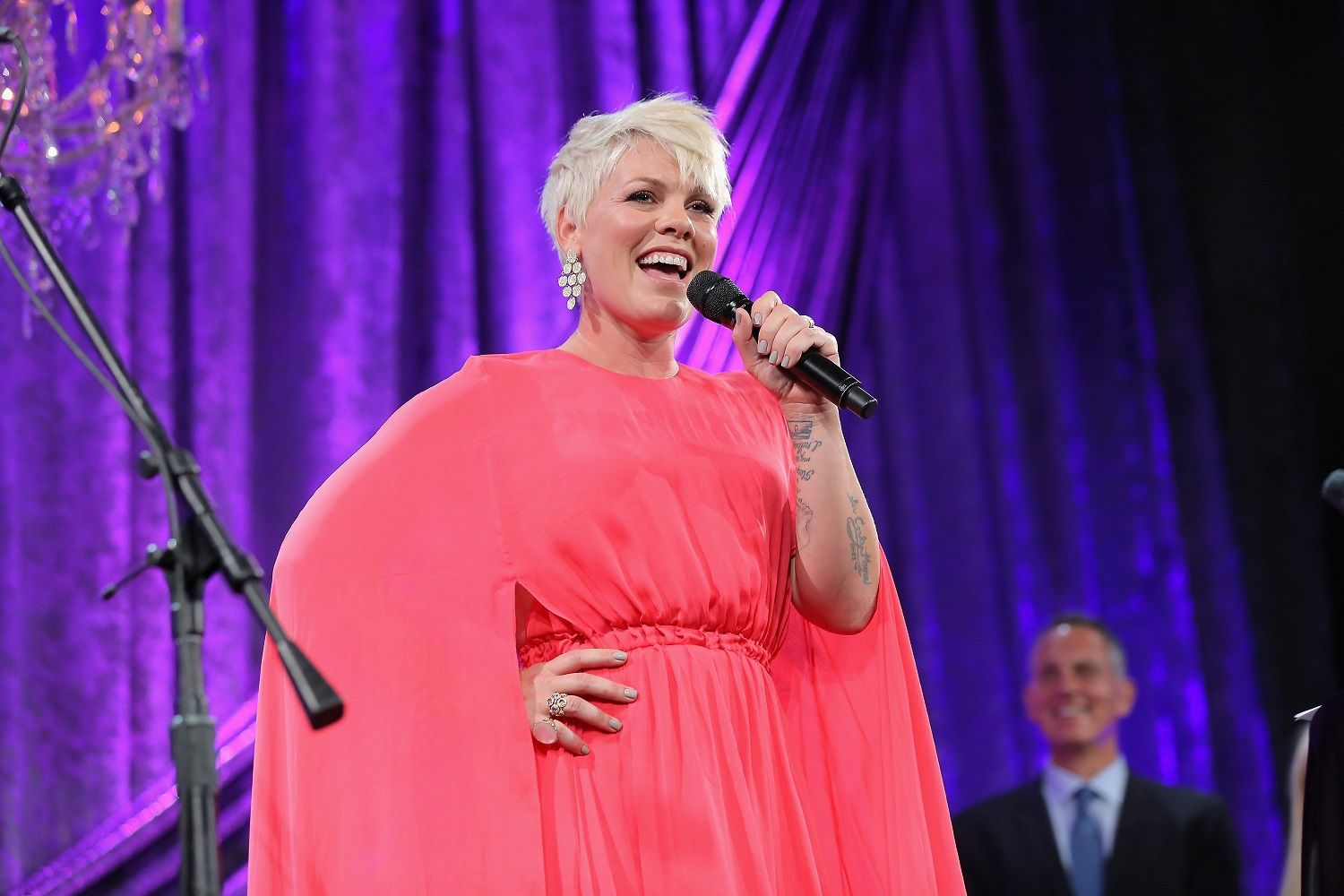BEVERLY HILLS, CA - MAY 12:  Honoree P!nk performs onstage during the 63rd Annual BMI Pop Awards held at the Regent Beverly Wilshire Hotel on May 12, 2015 in Beverly Hills, California.  (Photo by Chelsea Lauren/Getty Images for BMI)