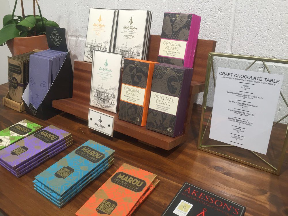 Think chocolate for Valentine’s Day is cheesy or boring? The D.C.-based artisan chocolate company Harper Macaw is anything but. (Courtesy Elly Rowe)