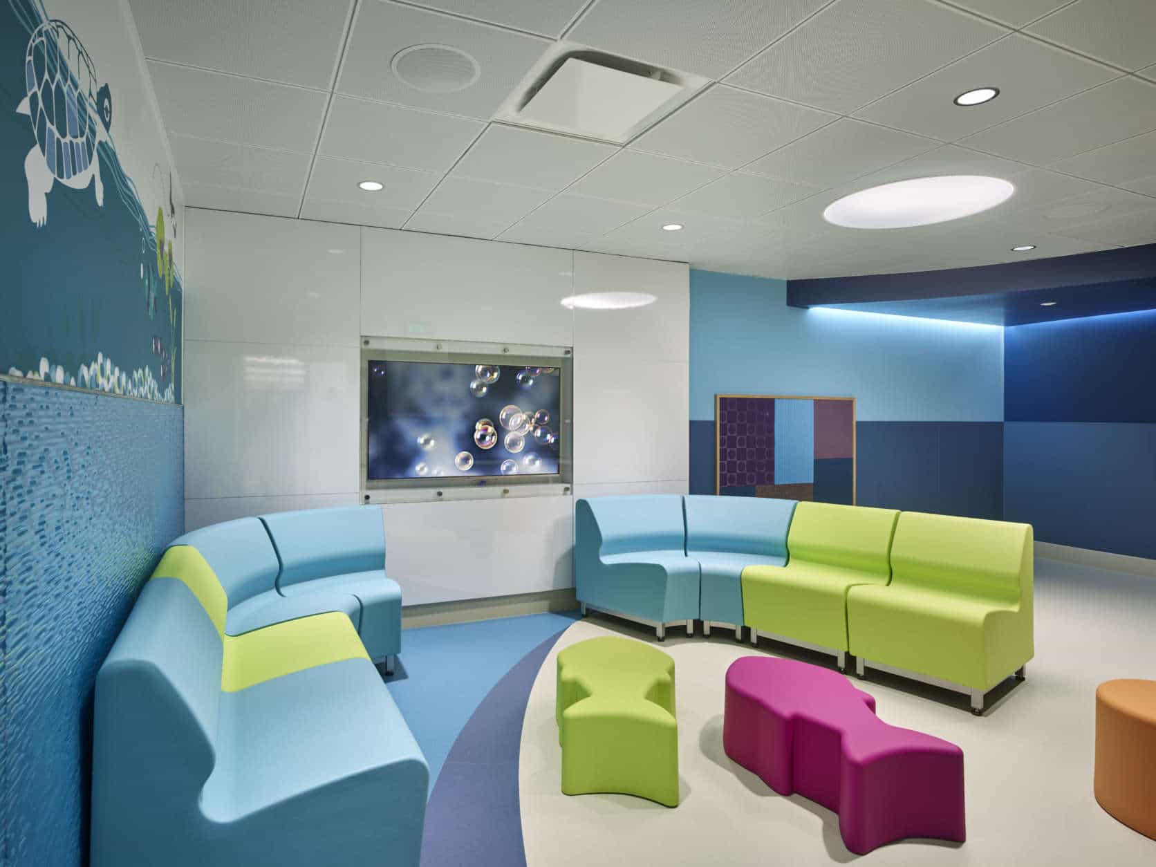 While the psychiatry unit has been physically updated, so has its approach to children's mental health, said Beers. She said it's about identifying and treating mental health issues earlier and making sure families handle childrens' mental health just as they would their physical health care.  (Courtesy Children's National Medical Center)
