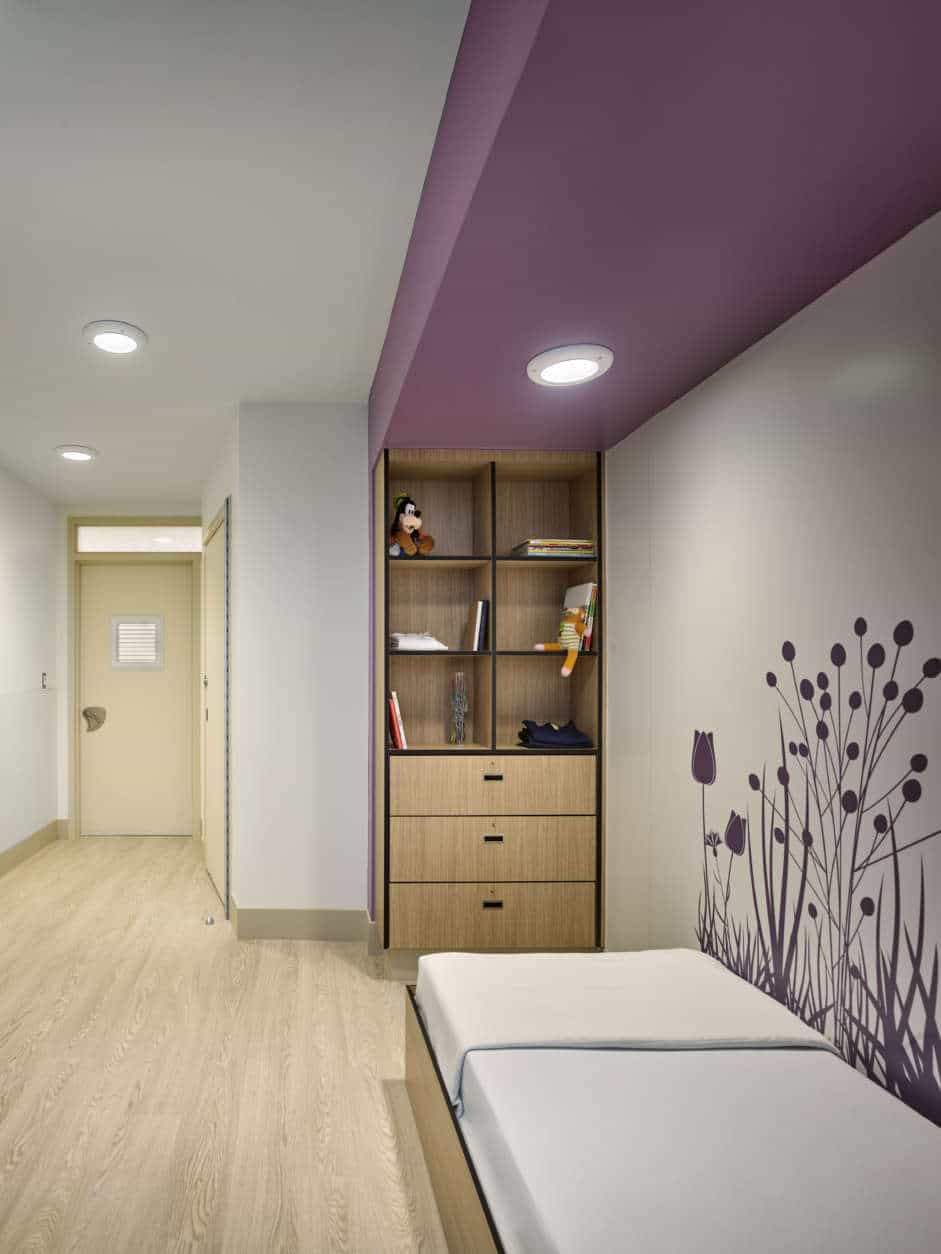 Families and children will have a brand-new, colorful state-of-the-art inpatient psychiatry unit, complete with multiple single rooms "so that everybody can have their own space and privacy," said Dr. Adelaide Robb, chief of psychiatry and behavioral sciences at Children’s National Health System. (Courtesy Children's National Medical Center)  