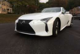 The Lexus LC 500 coupe. There are two versions to choose from, the V-6 hybrid or this model, the V-8. (WTOP/Mike Parris)