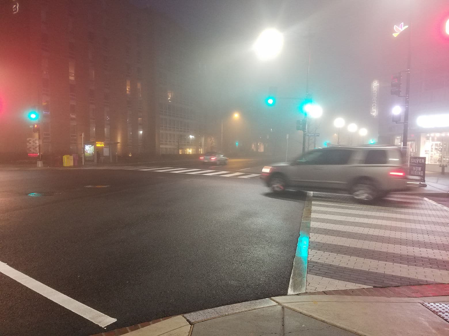 Dense fog covered the Washington area early Saturday morning. (WTOP/Will Vitka)