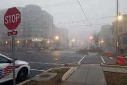 Dense fog covered the Washington area early Saturday morning. (WTOP/Will Vitka)