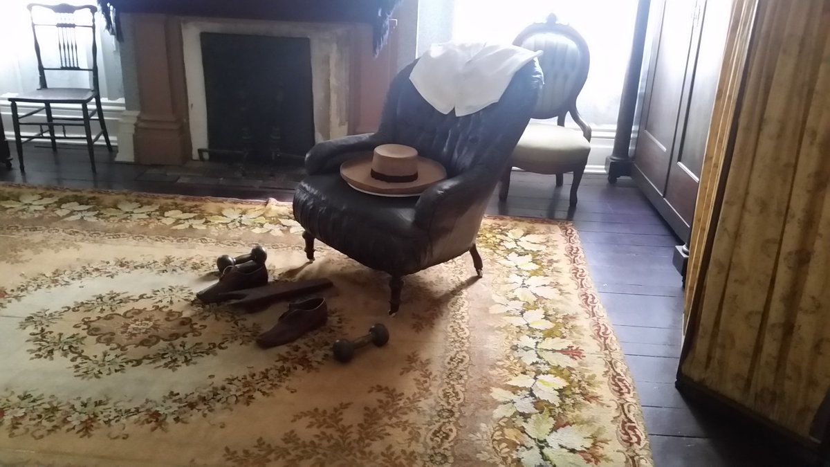 Seventy percent of the artifacts inside the Douglass home are original. (WTOP/Kathy Stewart)